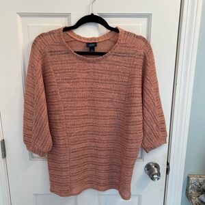 Peach colored spring sweater